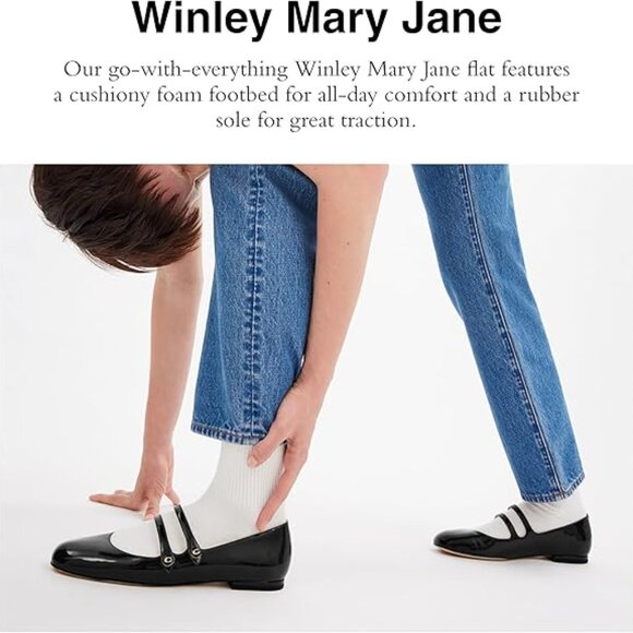 Coach Women's Winley Mary Jane flats Shoes Size 9.5 Anthracite - Picture 3 of 5